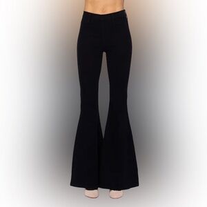JUDY BLUE WOMEN'S pull on super FLARE JEAN size 16W black